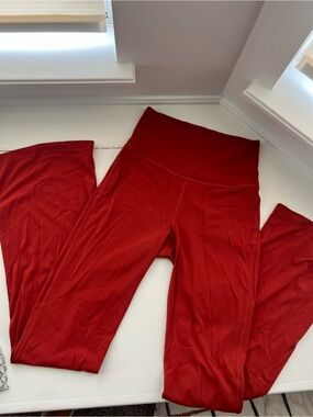 lululemon athletica Red Women's wide leg Leggings / yoga pants